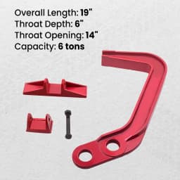 Hook Clamp Auto Body Frame Jumbo 6 Tons Deep Hook Pulling Puller Clamp Long 19"