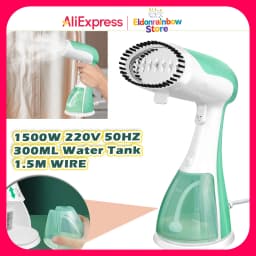 Clothes Steamer: 30s Quick Preheat, 300ml Tank & 7-Hole Steam for All Fabrics (Travel-Friendly)