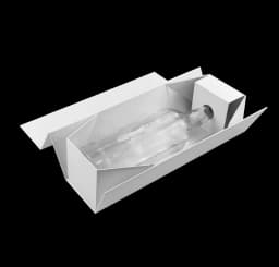 Wholesale White Magnetic Bottle Gift Folding Box with Neck Holder