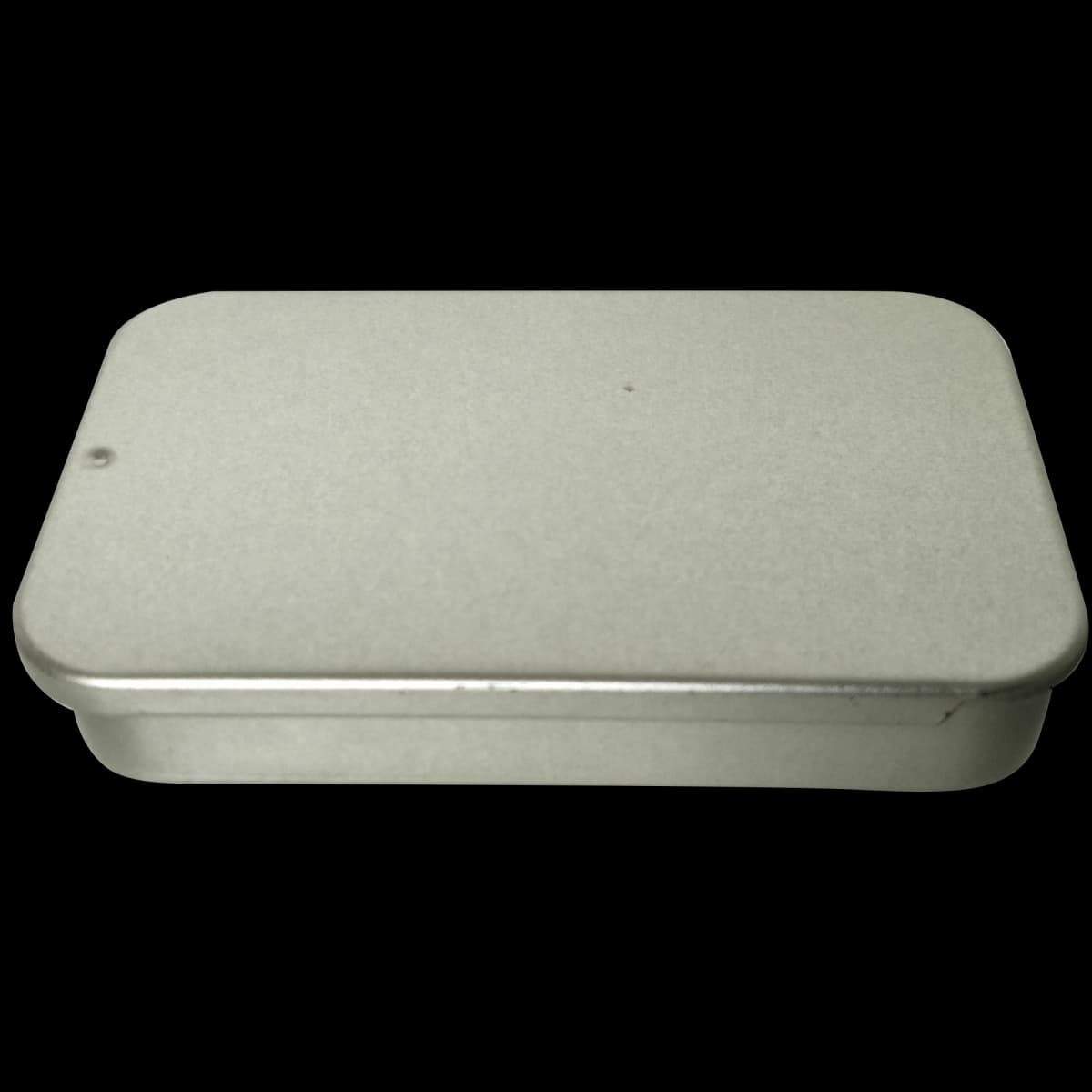 Pack of 50 Silver Rectangular Tin Box with Sliding Lid / 80(L) x 50(W) x 15(H) mm