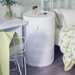 Round Multi-tiered Drawer Storage Unit Organizer for Bedrooms, Living Rooms, Kitchens, Bathrooms