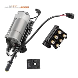 Air Suspension Compressor & Solenoid Valve Block For Audi Q7 4L 06-15 4L0698007C