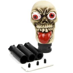 Car Interior Gear Shift Knob Universal Manual Handle Lever Shifter Knob Long Tongue Ghost Skull Head Style