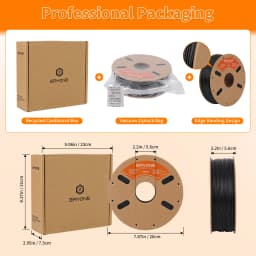 ERYONE 10KG ASA-GF Filament, 3D Printing ASA Glass Fiber Filament, 1.75mm +/- 0.03mm, 1kg (2.2 lbs)/Spool