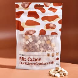 Waita Freeze Dried Mixed Cube (DuckLiver & Chicken & Yolk) 70g - Cat Dog Pet Healthy Food Treats High Protein Training Reward