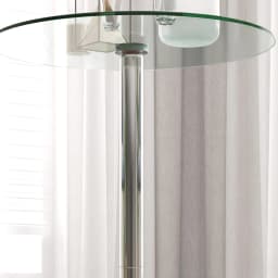 HOMCOM Round Bar Table for 2 People, High Pub Table with Tempered Glass Top