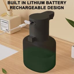 550ml Automatic Soap Dispenser USB Rechargeable Foam Gel Soap Dispenser Electric Hand Sanitizer Dispenser for Kitchen Bathroom