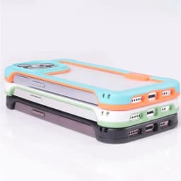 TPU Bumper Cover For iPhone 16 Pro Max 16 Plus Silicone Shockproof Frame Case for iPhone 12 13 Mini 15 Pro 15 Pro Max Cover Capa