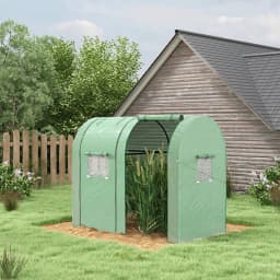 Tomato Greenhouse with 2 Roll-Up Doors, Portable Green House, 185 X 94 X 150cm