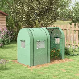 Tomato Greenhouse with 2 Roll-Up Doors, Portable Green House, 185 X 94 X 150cm