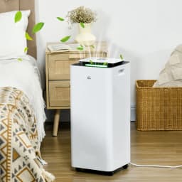 HOMCOM 16L/Day Protable Quiet Air Dehumidifier with Purifier, Timer, 5 Modes