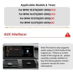 AI Intelligent Player 2 Din Android Car Radio Multimedia Video Player for BMW X5 E70 X6 E71 CCC CIC GPS Navi Carplay Auto 4G RDS