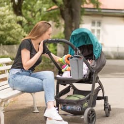 Small Diaper Pouch Foldable Portable Nursery Storage Bag Maternity Travel Pouch Portable Stroller Nursery Organizer For Bottles