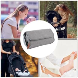 Small Diaper Pouch Foldable Portable Nursery Storage Bag Maternity Travel Pouch Portable Stroller Nursery Organizer For Bottles