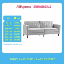 HOMCOM Convertible Sofa Futon Velvet-Touch Tufted Couch Sofa Bed