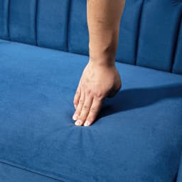 HOMCOM Convertible Sofa Futon Velvet-Touch Tufted Couch Sofa Bed