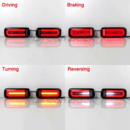 LED Rear Bumper Brake Tail Light for Suzuki Jimny 2007-2017 Reflector Reversing Lamp w/ Sequential Dynamic Turn Signal Taillight