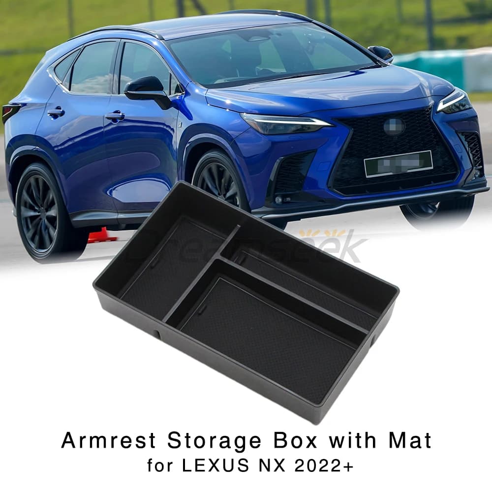 Center Console Armrest Storage Box Fit for Lexus NX 250 260 350 350h 450h AZ20 2022+ Lexus RZ EB10 2023+ Interior Organizer Tray