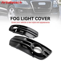 Artudatech 2PCS Front Bumper Grill Fog Light Lamp Covers Trim Fit for Audi Q5 2009-2012