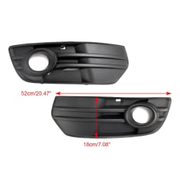 Artudatech 2PCS Front Bumper Grill Fog Light Lamp Covers Trim Fit for Audi Q5 2009-2012