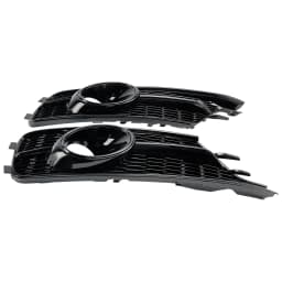 Artudatech Pair Front Bumper Lower Light Cover Grille Fit for AUDI A6 C7 2016-2018 W/ACC Hole