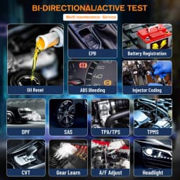 FOXWELL NT510 Elite for Porsche Car Diagnostic Car OBD2 Scanner All System Bi-Directional Diagnostic Tools Oil Reset EPB SAS TPS