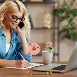 Dry Erase Calendar Vertical Desk Note Board Clear Desk Planner Board Acrylic Desk Reminder Board With Clock Creative For