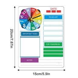 Dry Erase Calendar Vertical Desk Note Board Clear Desk Planner Board Acrylic Desk Reminder Board With Clock Creative For