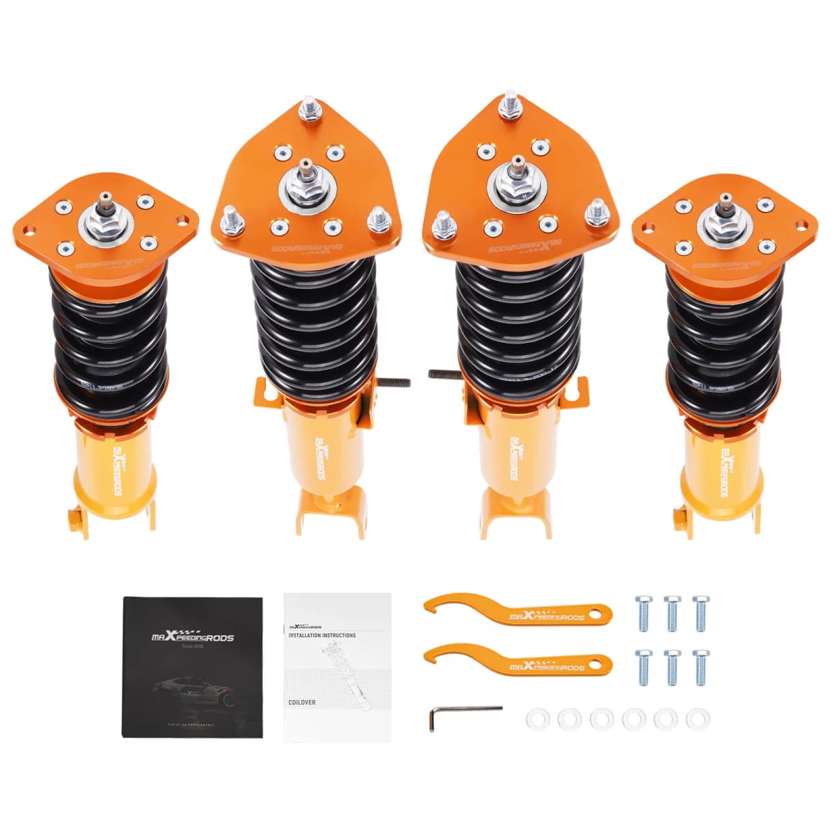 Coilovers for Nissan 350Z 2003-2008, for INFINITI G35 RWD 2003-2007 24 Levels Damper Adjustable Coilovers Suspension Kit