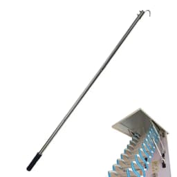 Attic Loft Ladder Pull Down Hook Stainless steel Attic Ladder Pull Cord Garage Door Pull Hook For House Ladder