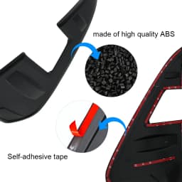 Matt Black Headlight Tail Light Covers Surround Trim For Toyota Hilux Revo 2021-2024 Decorative Rear +Front Lamp Shades 4PCS/Set