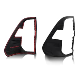 Matt Black Headlight Tail Light Covers Surround Trim For Toyota Hilux Revo 2021-2024 Decorative Rear +Front Lamp Shades 4PCS/Set