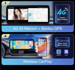 Carplay 4G 2Din Android 13 Car Radio for Audi A4 2013-2015 Multimedia Video Player GPS DSP Autoradio RDS with AirPlay Function