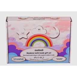 Rainbow Bath Bomb Gift Set. 4 Pack of Bath Bombs with Colourful Rainbow Trails
