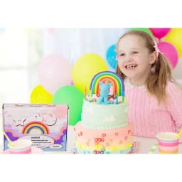 Rainbow Bath Bomb Gift Set. 4 Pack of Bath Bombs with Colourful Rainbow Trails
