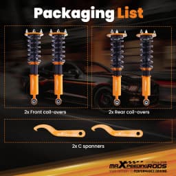 Coilover Spring & Shock Assembly For Lexus LS400 XF10 1990 1991 1992 1993 1994