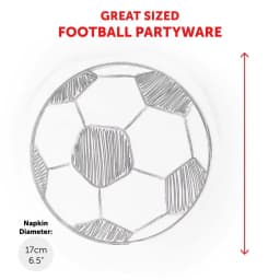 40pc England Football Party Set - 10 Plates, 10 Cups & 20 Football Napkins - Perfect for English Football Events & Celebrations!