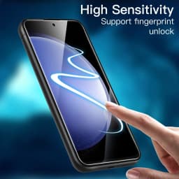 Screen Protector For Galaxy S23 FE Samsung, Tempered Glass Crystal HD 9H High Aluminum Anti Scratch Case Friendly