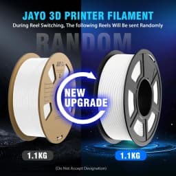 JAYO PLA Filaments 5 Rolls/ 3D Printer Filament 1.75mm FDM 3D Printer Materials Neatly Wound High Toughness for FDM 3D Printer