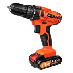 Cordless Drill Driver 21V Battery Drill Set Electric Screwdriver Set,45 Nm Max Impact Drill,2-Speed & LED