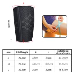Elastic Compression Sleeve Thigh Support Brace Muscle Injury Wrap Hamstring Gym