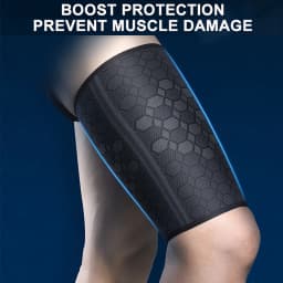 Elastic Compression Sleeve Thigh Support Brace Muscle Injury Wrap Hamstring Gym