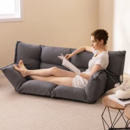 GOFLAME Floor Sofa Chair Convertible Lazy Couch w/Adjustable Backrest