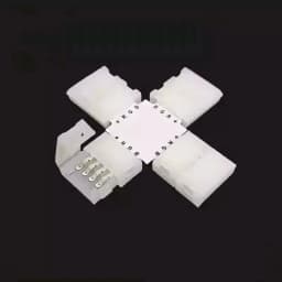 5PCS 10PCS 4 Pin LED Strip Connector T L X Shape 8MM 10MM Free Welding for RGB SMD 5050 2835 LED Strip Light Connector