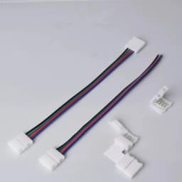 5PCS 10PCS 4 Pin LED Strip Connector T L X Shape 8MM 10MM Free Welding for RGB SMD 5050 2835 LED Strip Light Connector