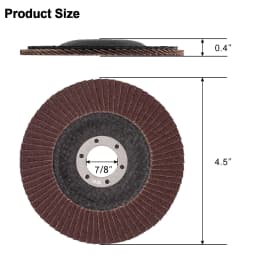 50pcs/set FLAP GRINDING SANDING DISCS 115mm 4.5" 40 60 80 120 GRIT ANGLE WHEEL