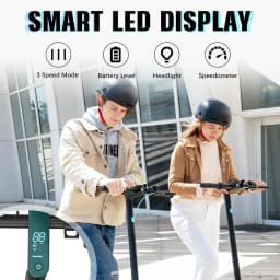 RCB R17 Electric Scooter Adult, APP-Control, 350W Motor, 25km/h Max Speed, 30km Range, 8.5" Solid Tire, 120kg Load, Dual Braking