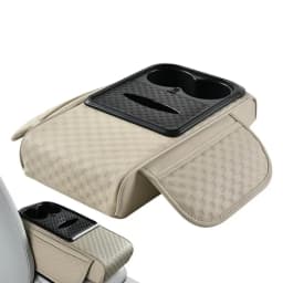 Car Armrest Box Heightening Pad Multifunctional Armrest Box Organizer Tissue Box Center Console Storage Supplies 35X19X7CM