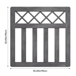 Outdoor Cross Top Wooden Garden Gate Pedestrian Fence Yard Door