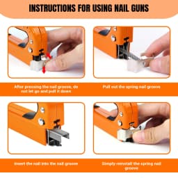 3-in-1 Upholstery Staple Gun Kit with Staples Remover Manual Adjustment ,Wood Upholstery Stapler for Carpentry Tools Home DIY